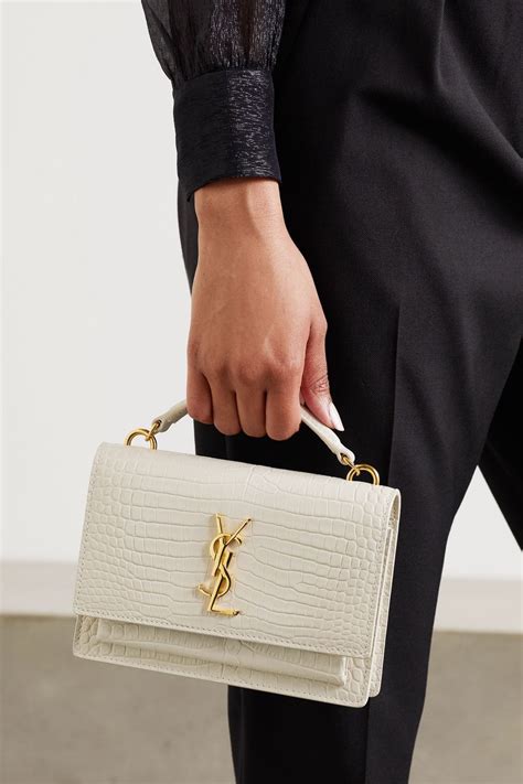 white ysl bags